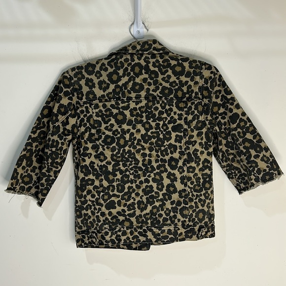 Scotch & Soda Maison Scotch Leopard Denim Jacket Size XS - Picture 4 of 16